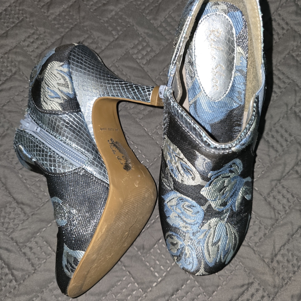 Blue Snakeskin Heels by Ruby Shoos - Picture 4 of 6